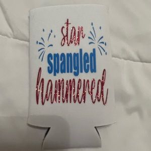 🦈 FWP red white and blue slim can koozie